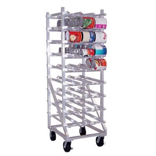 Aluminum Can Storage Rack, Holds 162 #10 Cans or 216 #5 Cans