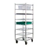 Mobile Universal Cart w/ Open Frame, Eight Shelves