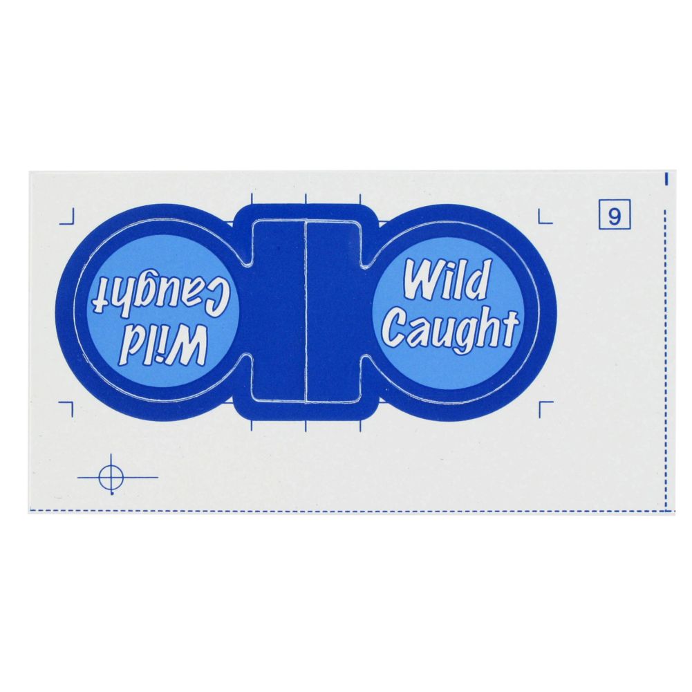 Custom Wild Caught Tag for Meijer, 1" x 4"