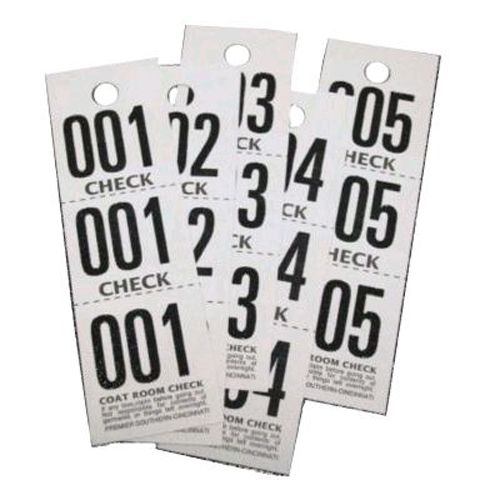 Premier Southern Ticket White Coat Room Check Paper
