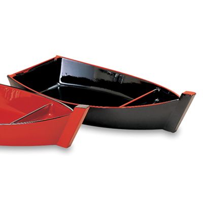 Korin Small Black Sushi Boat