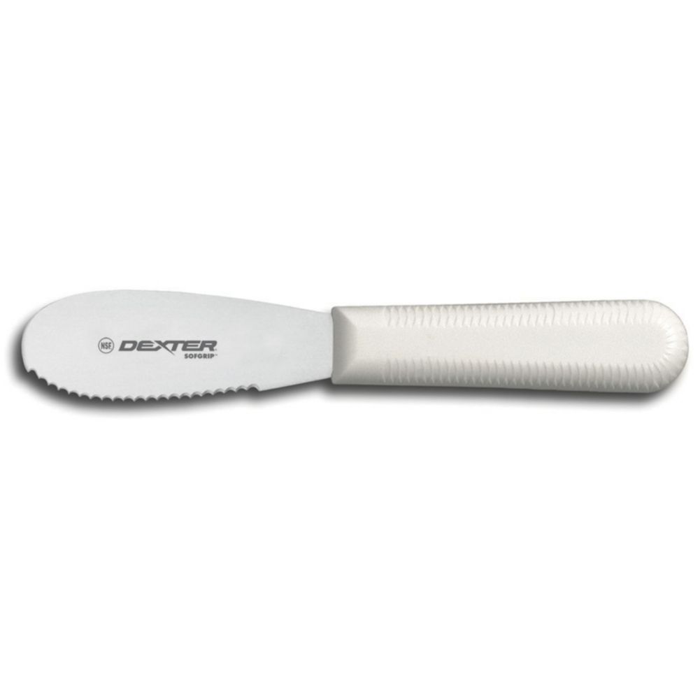Dexter Russell SofGrip&trade; 3-1/2" Scalloped Sandwich Spreader