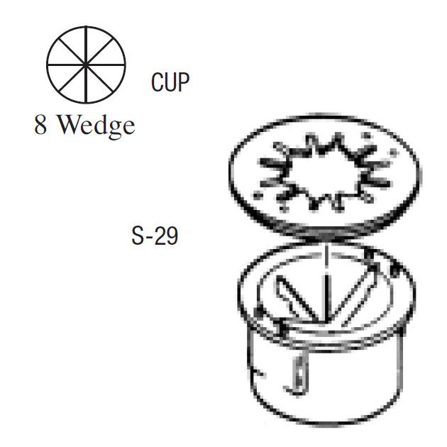 Sunkist&reg; Blade Cup with Cover for 8-Wedge Sectionizer