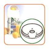 Sunkist&reg; Plastic Bowl Support for Commercial Juicer