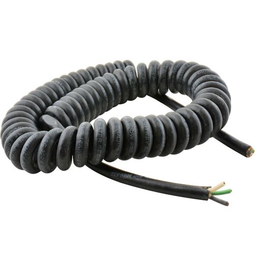Electrical Coiled Cord, 9-1/2 Ft