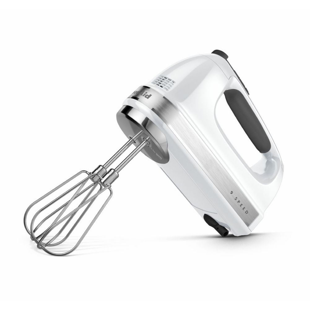 KitchenAid&reg; 9-Speed White Hand Mixer