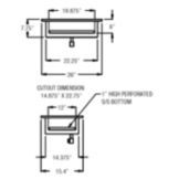 Randell&reg; 18.125" x 26" Drop In Iced Cold Pan