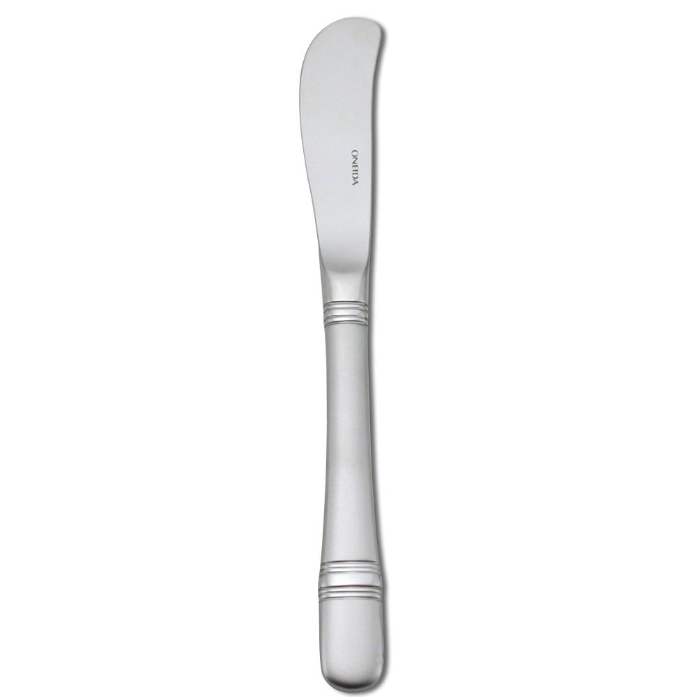 Oneida Europa Satin Astragal S/S 1-Piece Butter Spreader