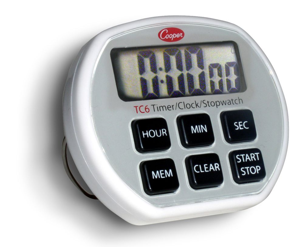 Cooper Atkins Digital Timer / Clock / Stopwatch w/ Splashproof Case