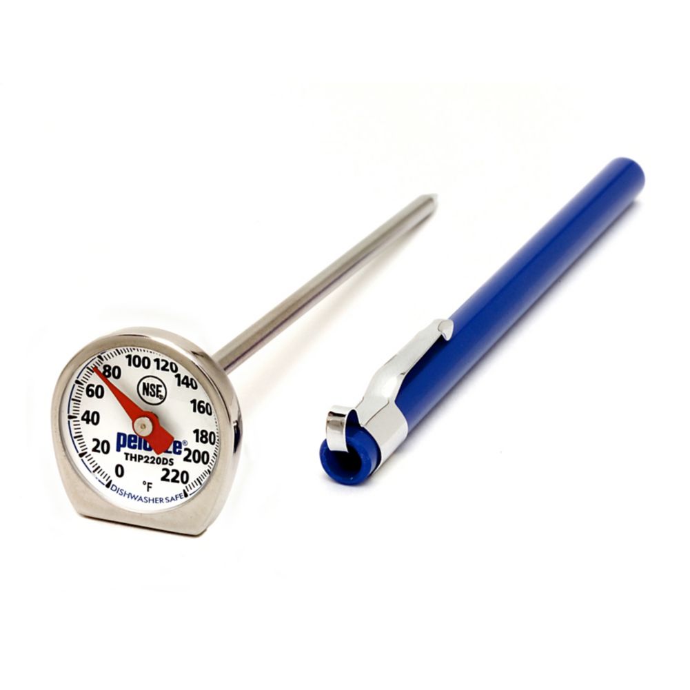 Pelouze&reg; Dishwasher Safe S/S 0-220&deg;F Pocket Thermometer