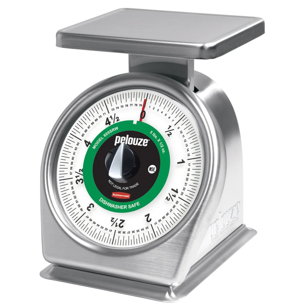 Pelouze&reg; S/S Dishwasher Safe 5 lb Portion Control Scale