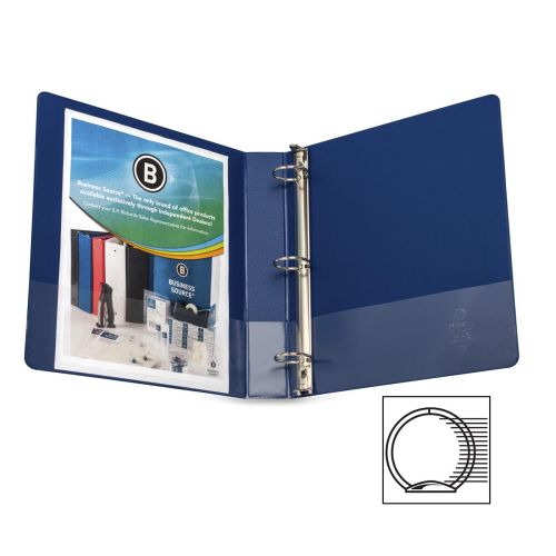Dark Blue Letter Size 3-Ring Binder, 1.5" CAP