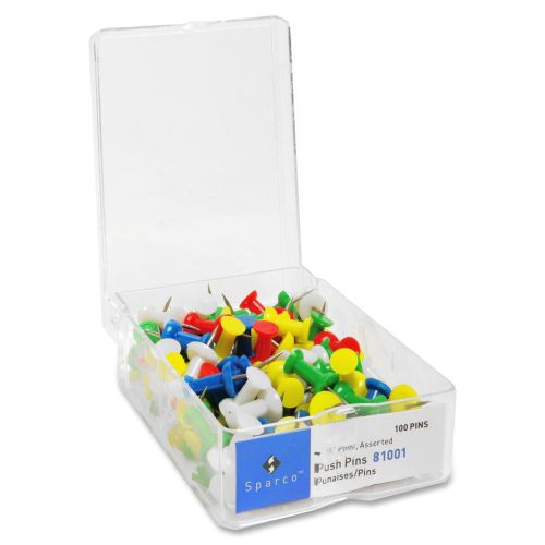 Assorted Colors Plastic Push Pin