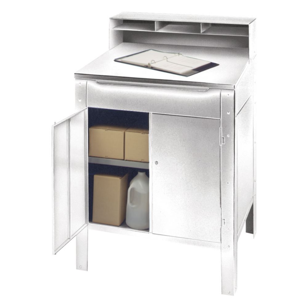 Win-Holt&reg; S/S Stationary Enclosed Receiving Desk
