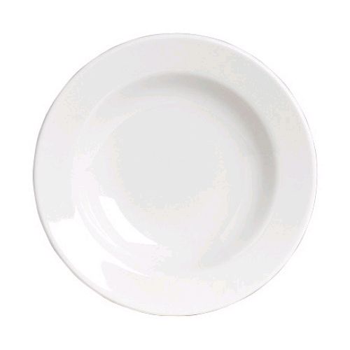 Steelite Anfora American Basics White 10 Oz. Soup Plate / Bowl