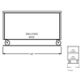 Randell&reg; 60" x 30" x 35" Open Base S/S Worktop