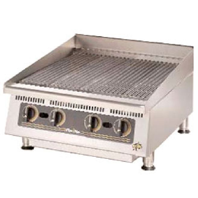 Star&reg; Mfg. Ultra-Max&trade; 24" Lava Rock Gas Char-Broiler