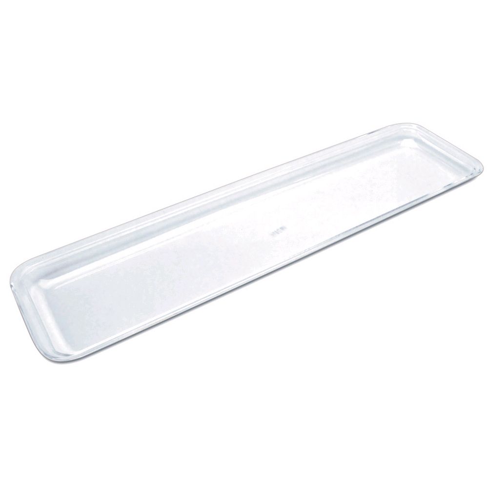 Delfin 24x6x1 in. Rectangular Acrylic Clear Market Tray
