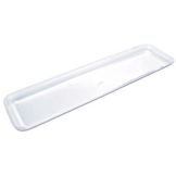 Delfin 24x6x1 in. Rectangular Acrylic Clear Market Tray