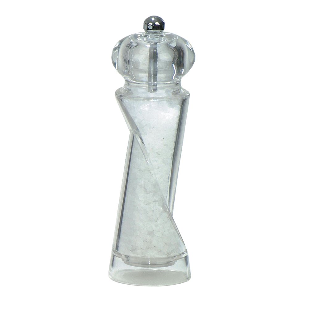 Chef Specialties Clear Acrylic 7&frac12;" Ellipse Salt Mill