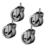 True&reg; Set of 4 Casters for 1 & 2 Section Units