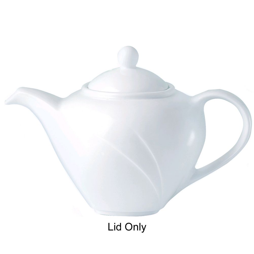 Steelite Distinction Alvo White Lid for 12 Oz. Coffee / Tea Pot