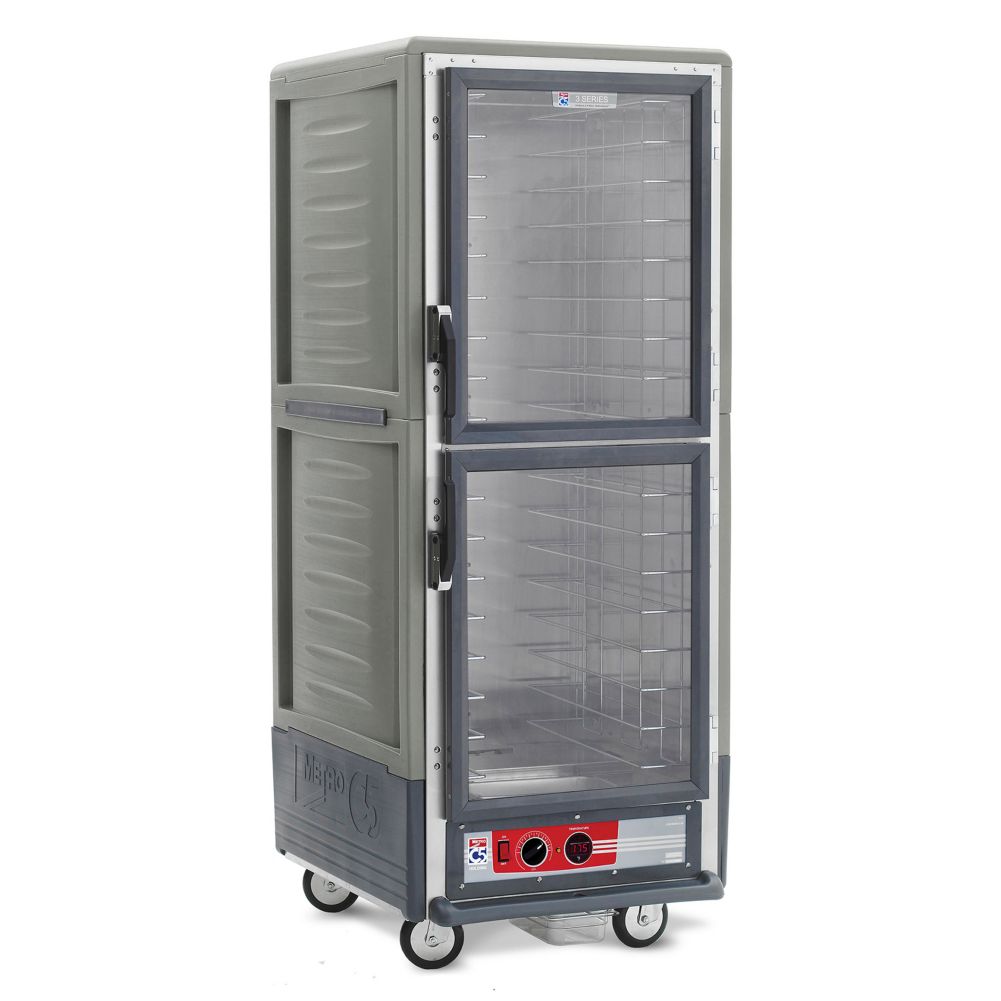 Metro Full Ht. C5 3 Heated Holding Cabinet W/Grey Armour