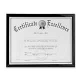 DAX Burnes Black 11" x 8.5" Certificate / Document Frame