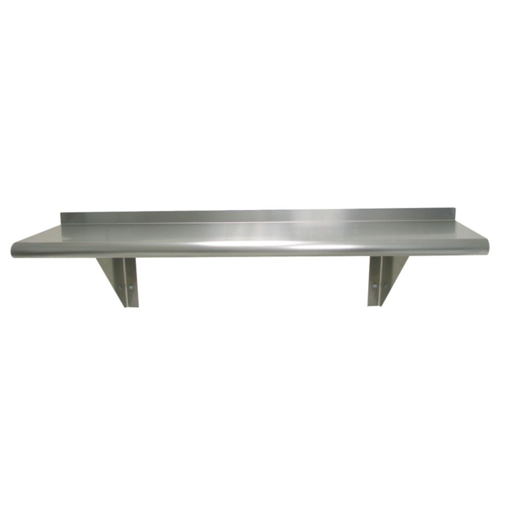 Advance Tabco 18in. x 120in. S/S Wall-Mounted Shelf, WS-18-120