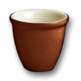 Hall&reg; China Brown 6 Oz. Custard / Dessert Cup