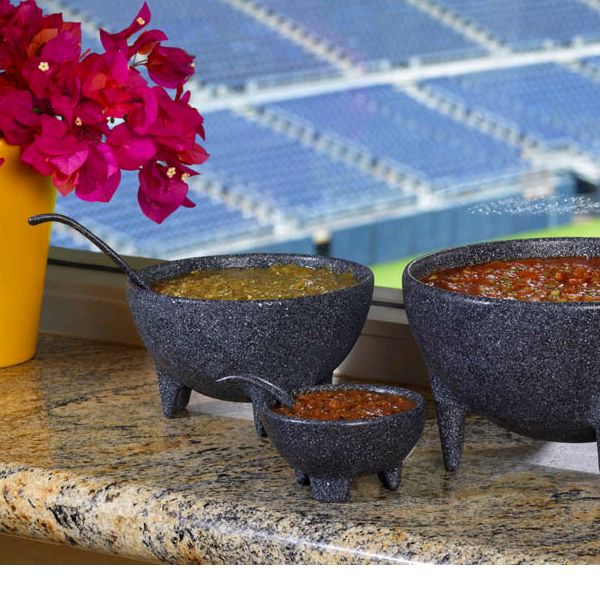 Bugambilia Small Molcajete, Granite Black