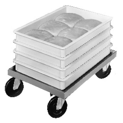 Aluminum Pizza Dough Box Dolly, 18" x 25" x 8"