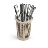Traex&reg; Beige Flatware Cylinder