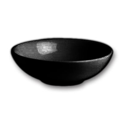 Hall&reg; China Black 2 Gal. Salad Bowl