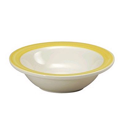 Oneida&reg; Jubilee&trade; 12 Oz Ivory / Canary Yellow Grapefruit Dish
