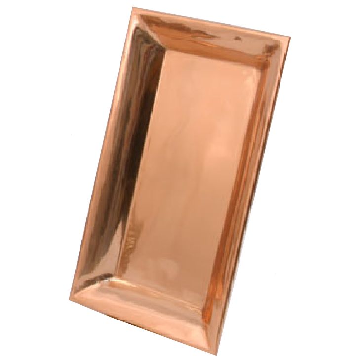 Dover Metals Large Rectangular Copper Mesa Platter