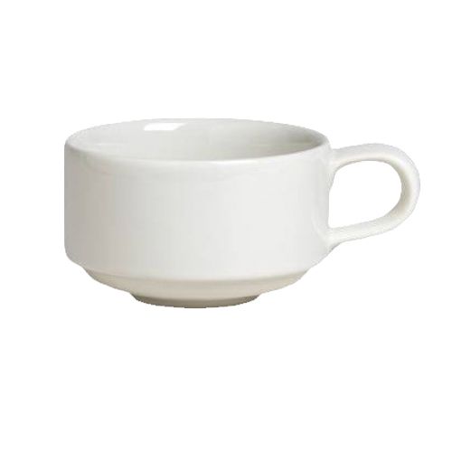 Steelite Anfora American Basics White 13 Oz. Low Stacking Cup