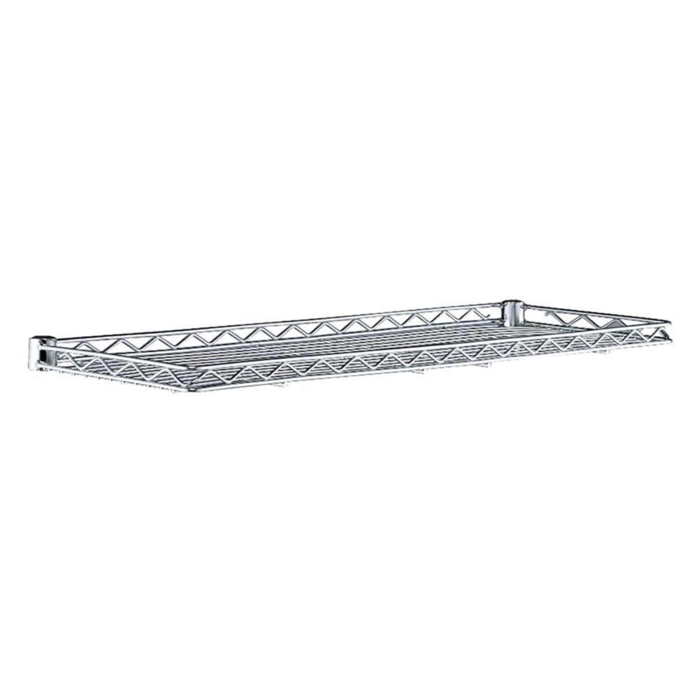 Wire Cantilever Shelf, Chrome, 12 x 36