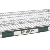 Metro&reg; 55" Gray Label Holders for Super Erecta&reg; Shelves