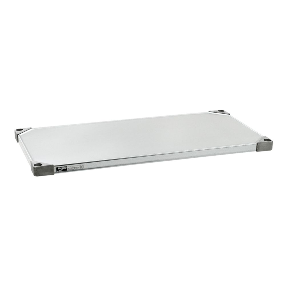 Super Erecta Flat Galvanized Solid Shelf, 14 x 60