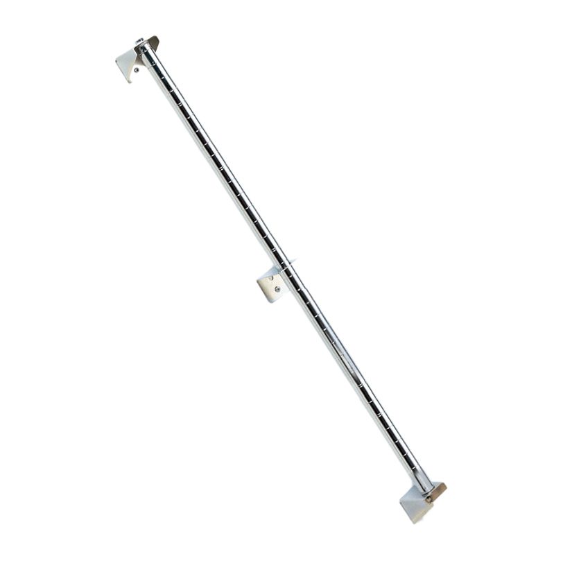 Super Erecta Wall Mount Post for 2-Tier Shelves, Chrome, 33-5/8"H