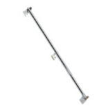 Super Erecta Wall Mount Post for 2-Tier Shelves, Chrome, 33-5/8"H