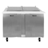 Traulsen UPT6024-LR Compact 2-Section 24-Pan Prep Table Refrigerator
