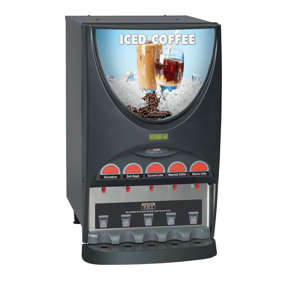 BUNN&reg; iMIX&reg; Iced Coffee Dispenser with 5 Hoppers