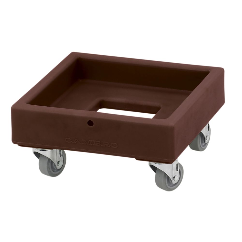 Cambro Dark Brown Camdolly for Square Milk Crates