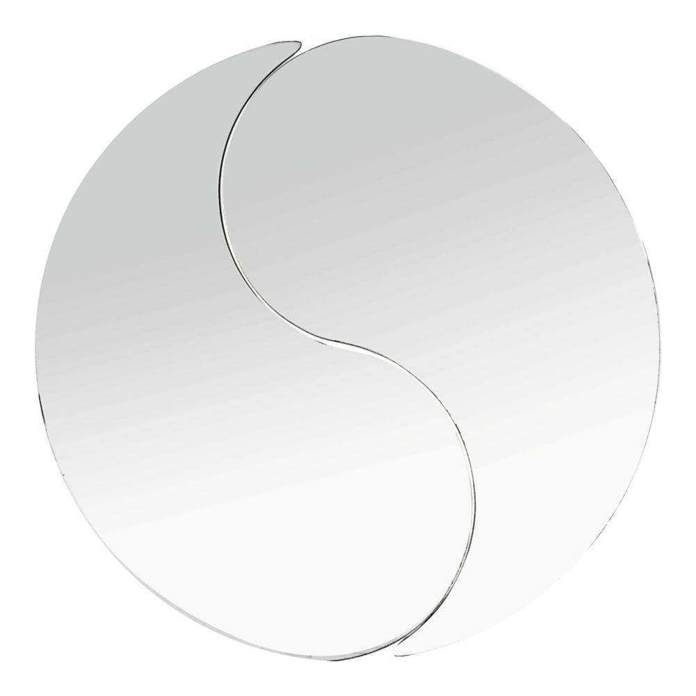 Carlisle&reg; MirAcryl&trade; 24" Mirrored Teardrop Tray