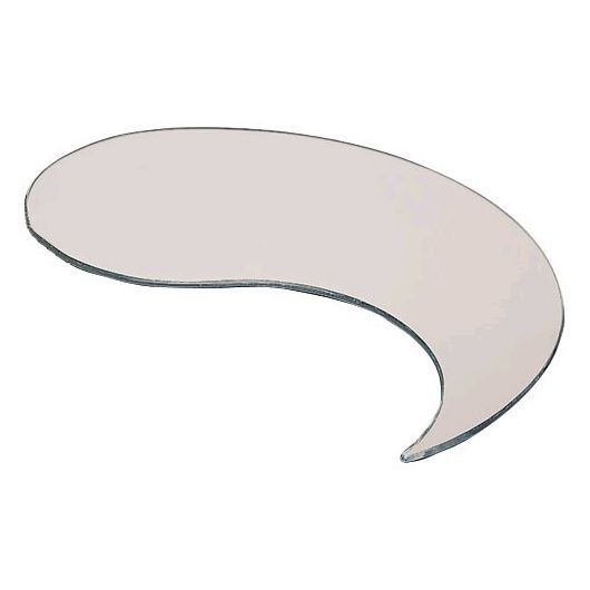 Carlisle&reg; MirAcryl&trade; 16" Mirrored Teardrop Tray