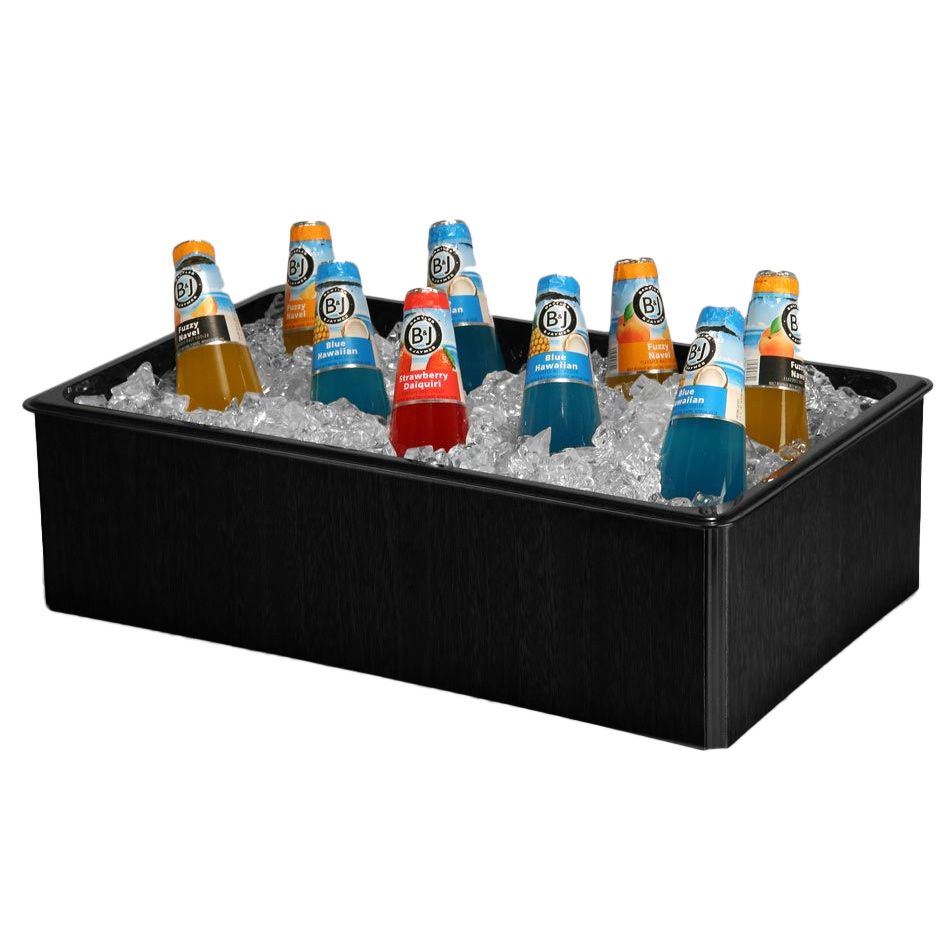 Gourmet Display&reg; 20 x 12 Black Folding Beverage Housing