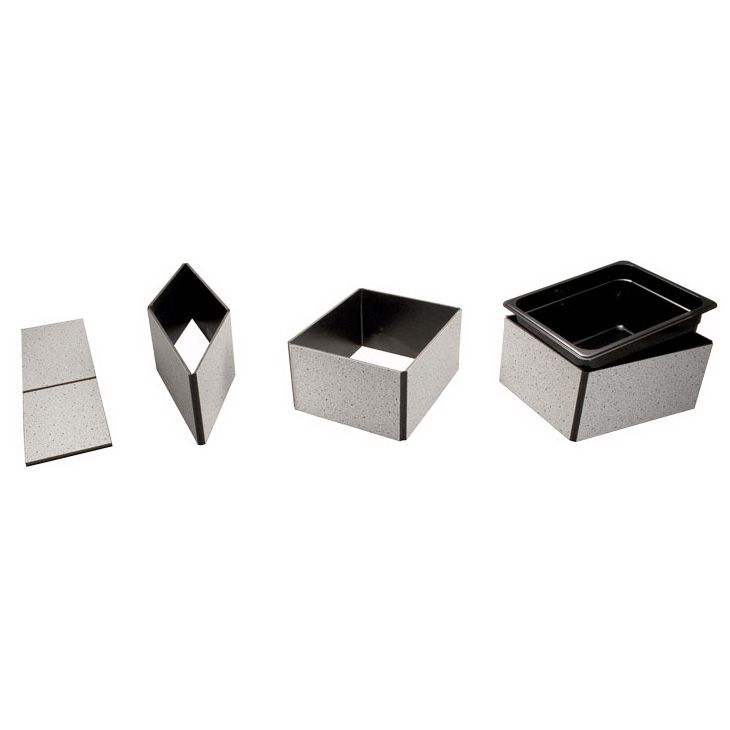 Gourmet Display&reg; 20 x 12 Black Folding Beverage Housing