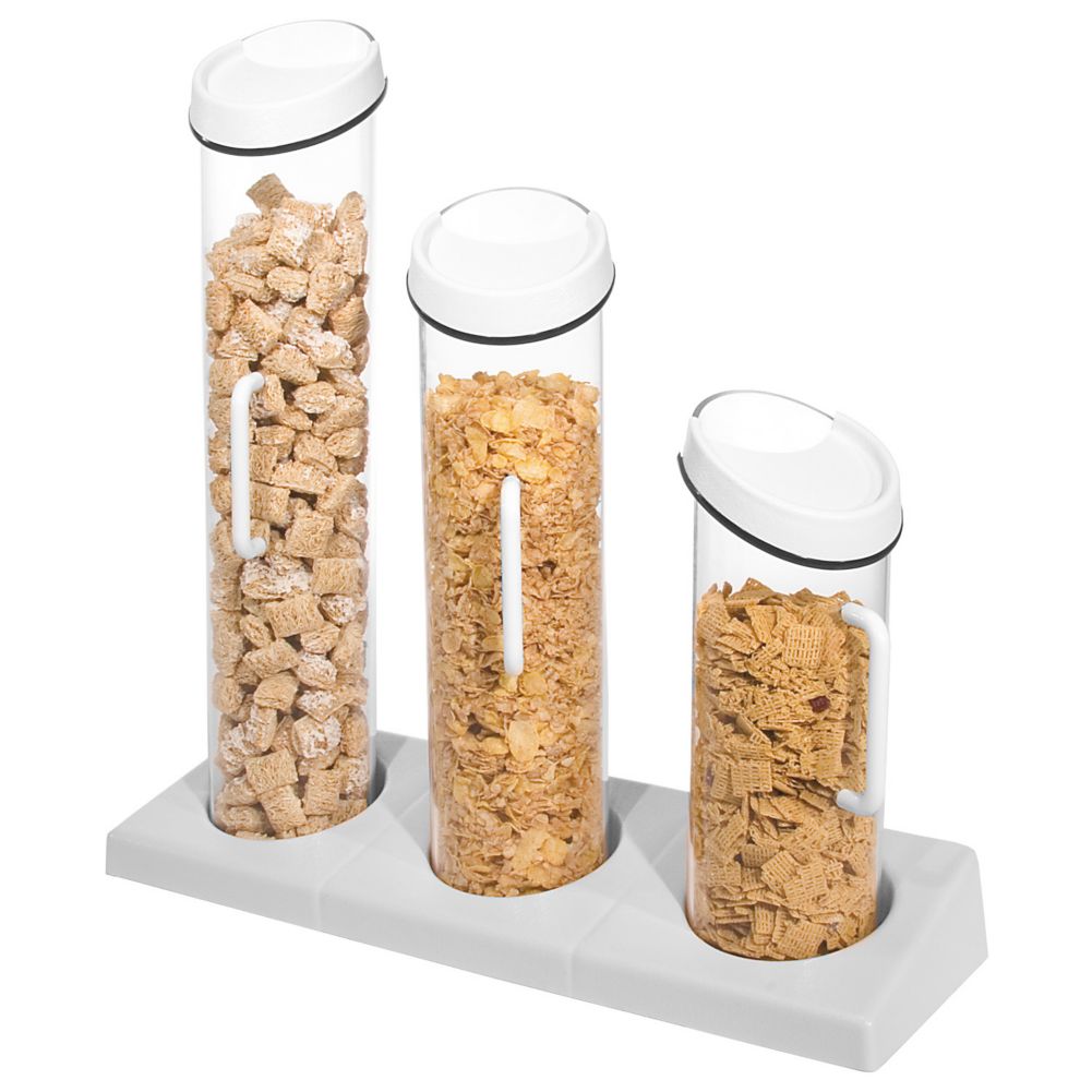 Gourmet Display&reg; Acrylic 3 Tube Cereal Dispenser